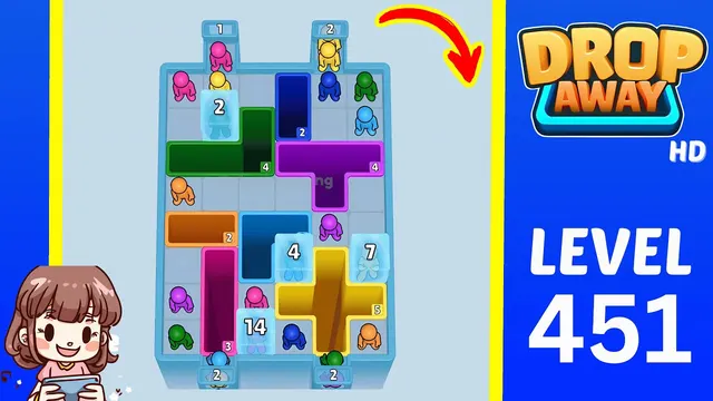 Drop Away Level 451 - Walkthrough and solution guide