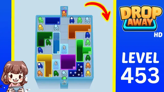 Drop Away Level 453 - Walkthrough and solution guide