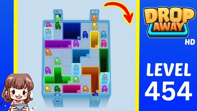 Drop Away Level 454 - Walkthrough and solution guide