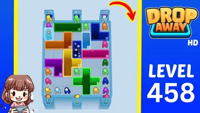 Drop Away Level 458 - Walkthrough and solution guide