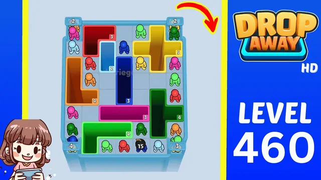 Drop Away Level 460 - Walkthrough and solution guide