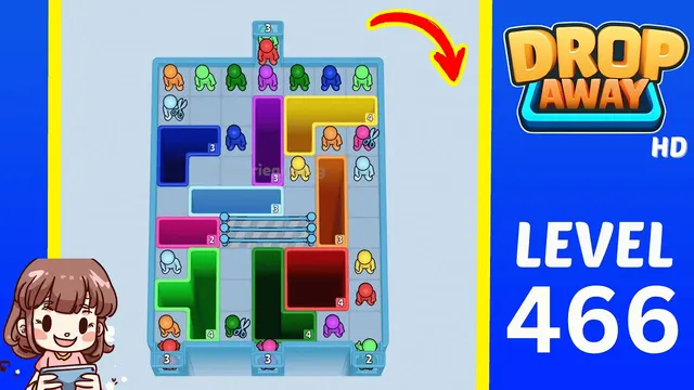 Drop Away Level 466 - Walkthrough and solution guide