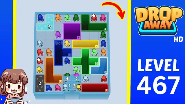 Drop Away Level 467 - Walkthrough and solution guide