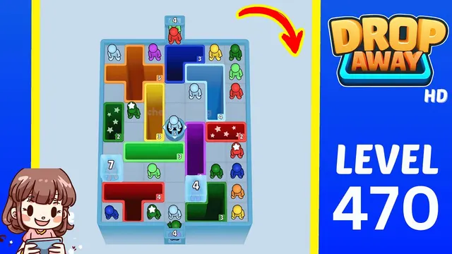 Drop Away Level 470 - Walkthrough and solution guide