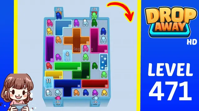 Drop Away Level 471 - Walkthrough and solution guide