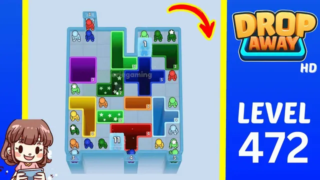 Drop Away Level 472 - Walkthrough and solution guide