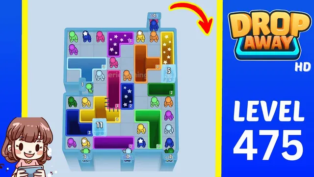 Drop Away Level 475 - Walkthrough and solution guide