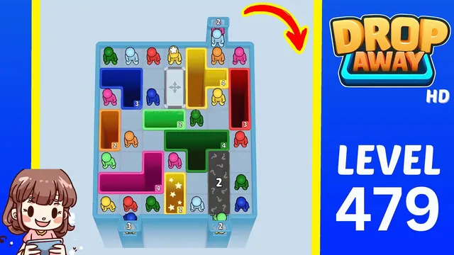Drop Away Level 479 - Walkthrough and solution guide