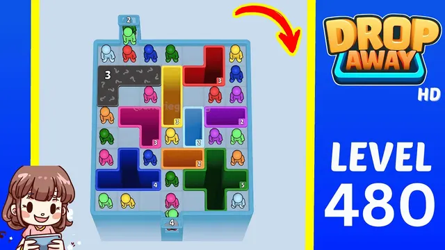 Drop Away Level 480 - Walkthrough and solution guide