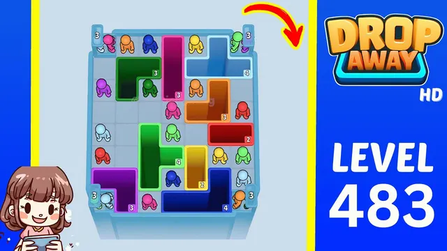 Drop Away Level 483 - Walkthrough and solution guide
