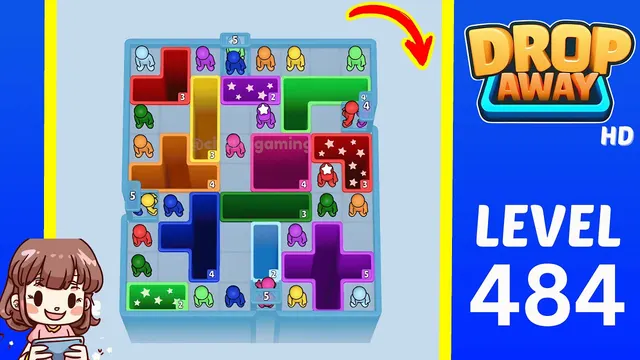 Drop Away Level 484 - Walkthrough and solution guide