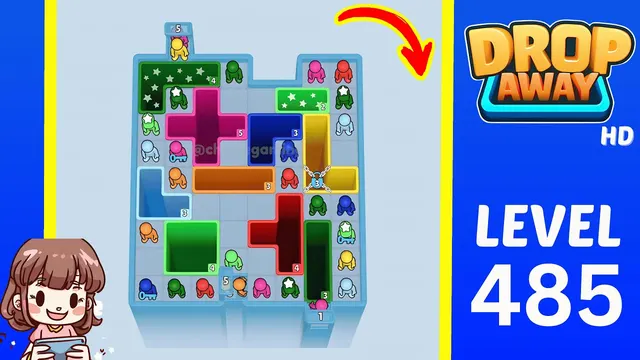 Drop Away Level 485 - Walkthrough and solution guide