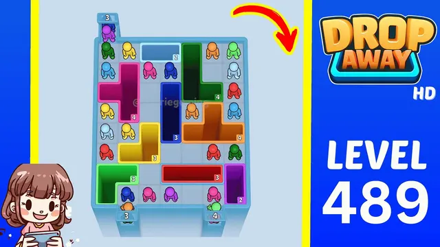 Drop Away Level 489 - Walkthrough and solution guide