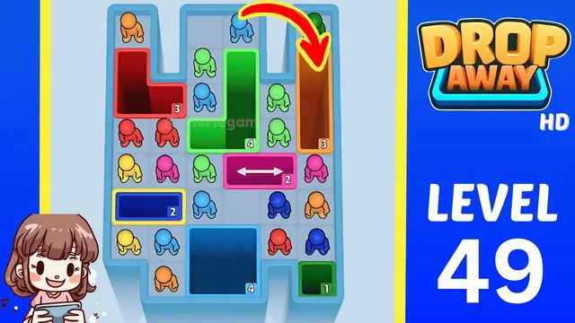 Drop Away Level 49 - Walkthrough and solution guide