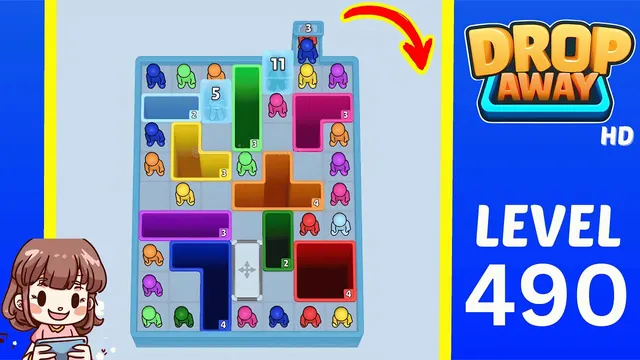 Drop Away Level 490 - Walkthrough and solution guide