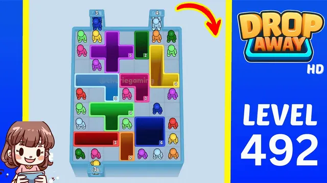 Drop Away Level 492 - Walkthrough and solution guide