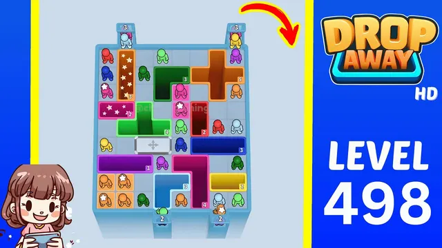 Drop Away Level 498 - Walkthrough and solution guide