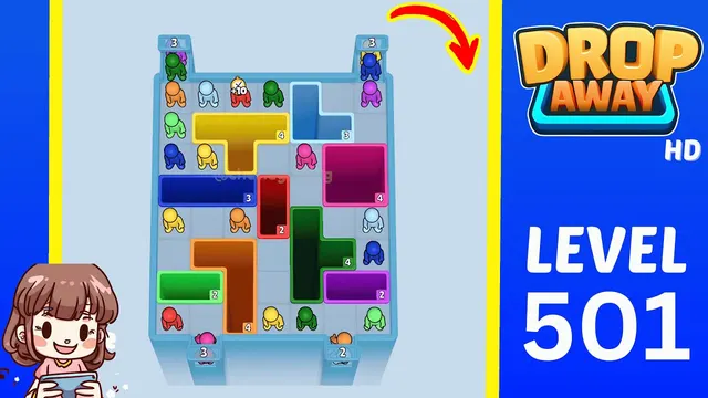 Drop Away Level 501 - Walkthrough and solution guide