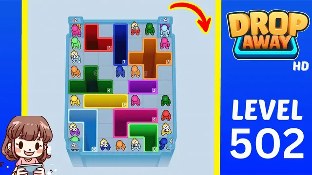 Drop Away Level 502 - Walkthrough and solution guide