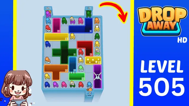 Drop Away Level 505 - Walkthrough and solution guide