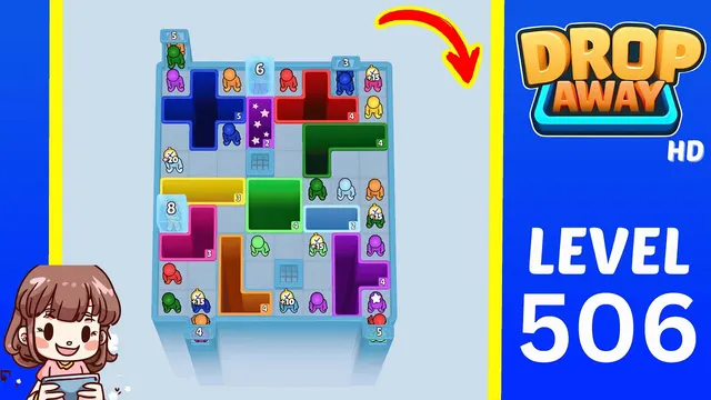 Drop Away Level 506 - Walkthrough and solution guide