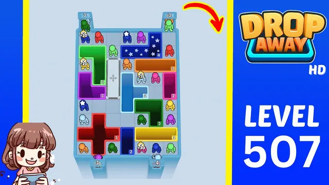 Drop Away Level 507 - Walkthrough and solution guide