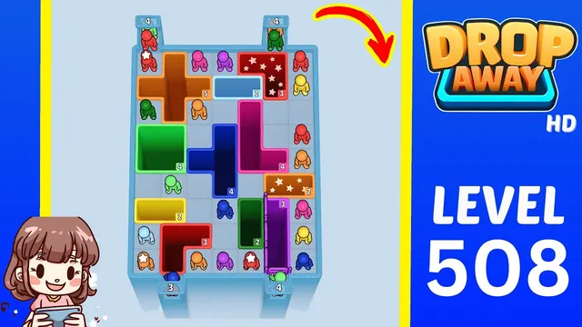 Drop Away Level 508 - Walkthrough and solution guide