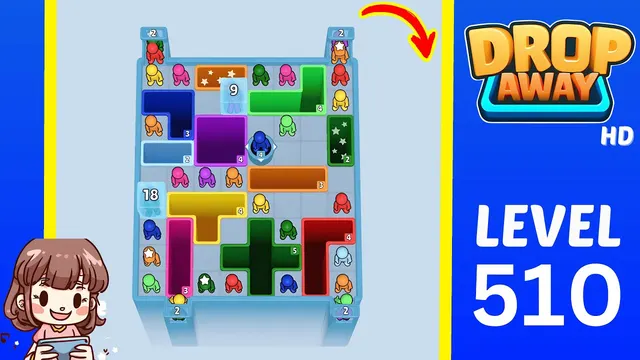 Drop Away Level 510 - Walkthrough and solution guide