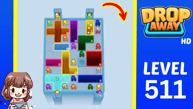 Drop Away Level 511 - Walkthrough and solution guide