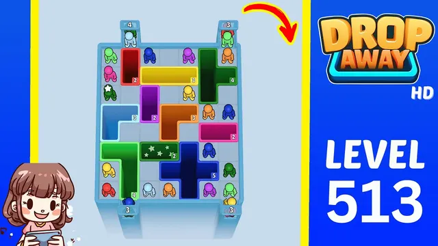 Drop Away Level 513 - Walkthrough and solution guide