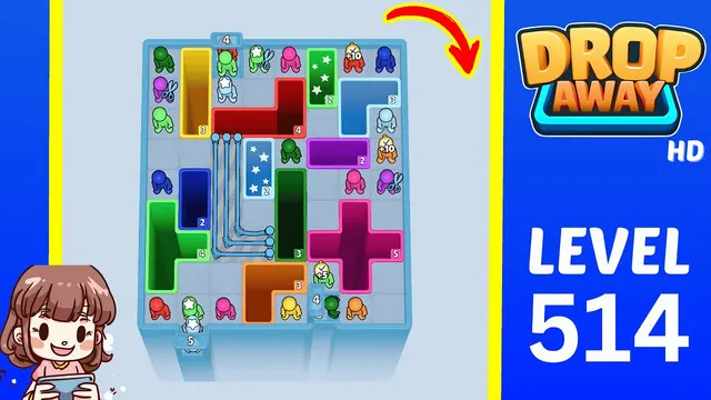Drop Away Level 514 - Walkthrough and solution guide