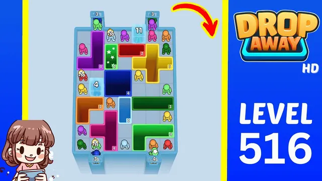 Drop Away Level 516 - Walkthrough and solution guide