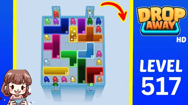 Drop Away Level 517 - Walkthrough and solution guide