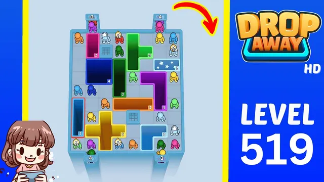 Drop Away Level 519 - Walkthrough and solution guide