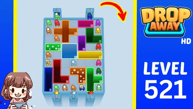 Drop Away Level 521 - Walkthrough and solution guide