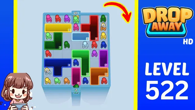 Drop Away Level 522 - Walkthrough and solution guide