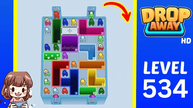 Drop Away Level 534 - Walkthrough and solution guide