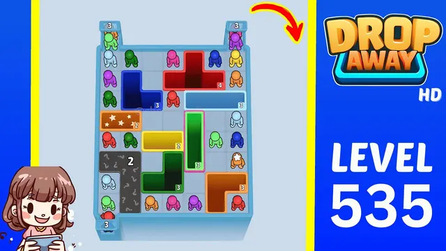 Drop Away Level 535 - Walkthrough and solution guide
