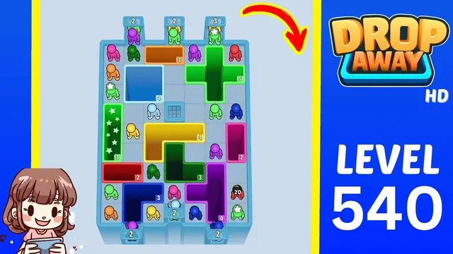 Drop Away Level 540 - Walkthrough and solution guide