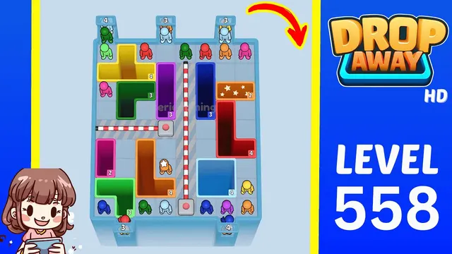 Drop Away Level 558 - Walkthrough and solution guide