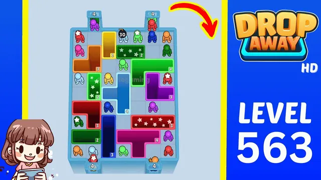 Drop Away Level 563 - Walkthrough and solution guide