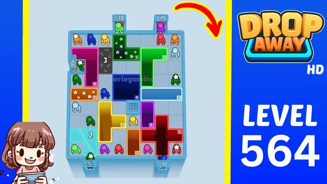 Drop Away Level 564 - Walkthrough and solution guide