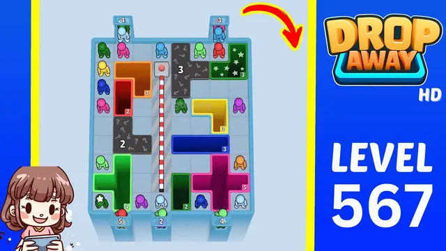 Drop Away Level 567 - Walkthrough and solution guide