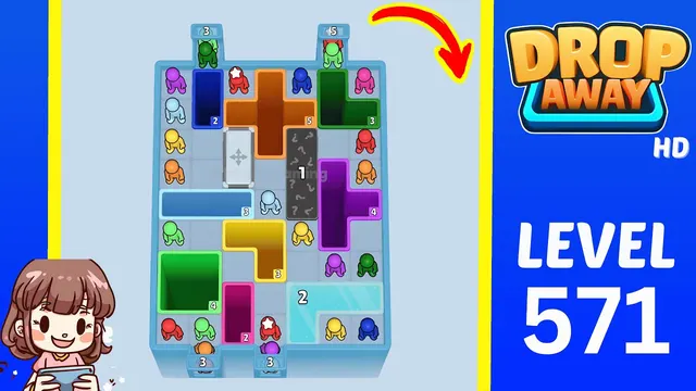 Drop Away Level 571 - Walkthrough and solution guide