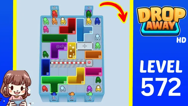Drop Away Level 572 - Walkthrough and solution guide