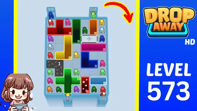 Drop Away Level 573 - Walkthrough and solution guide