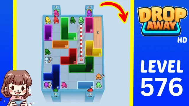 Drop Away Level 576 - Walkthrough and solution guide