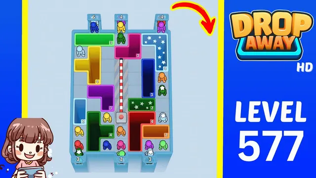 Drop Away Level 577 - Walkthrough and solution guide