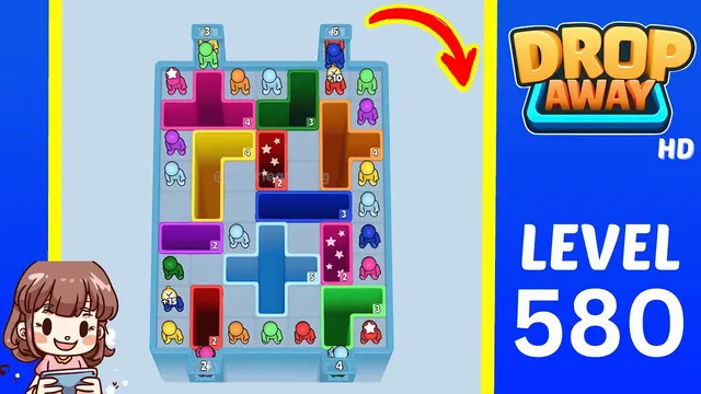 Drop Away Level 580 - Walkthrough and solution guide