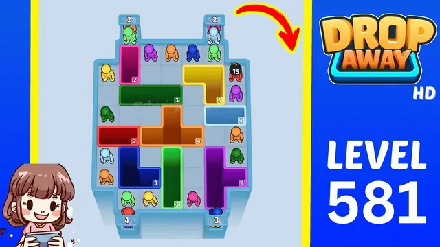 Drop Away Level 581 - Walkthrough and solution guide